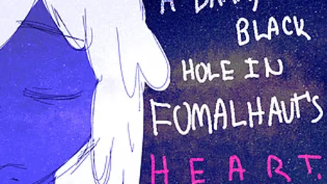A dark black hole in fomalhaut's heart