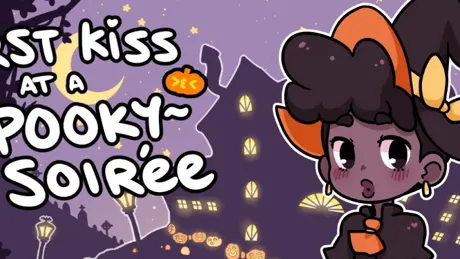 First Kiss at a Spooky Soiree