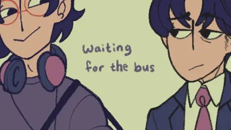 waiting for the bus