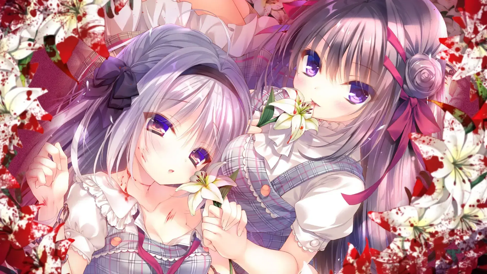 真爱的百合被染成红色