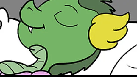 Relaxed Dragon in the Pony Castle Critter Comforts