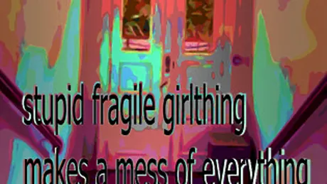 stupid fragile girlthing makes a mess of everything