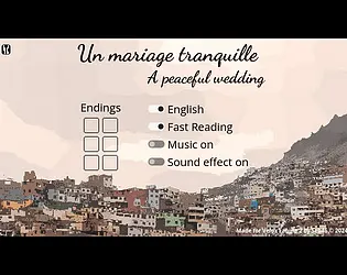 A peaceful wedding