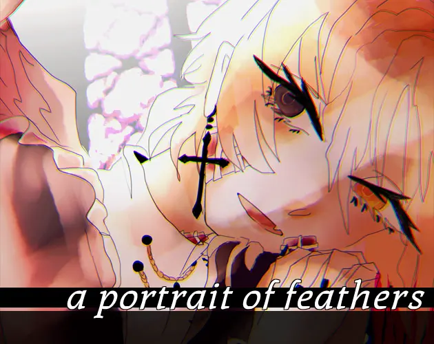 a portrait of feathers