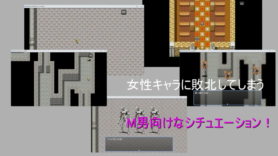 憧れの王女様に敗北してしまうRPG