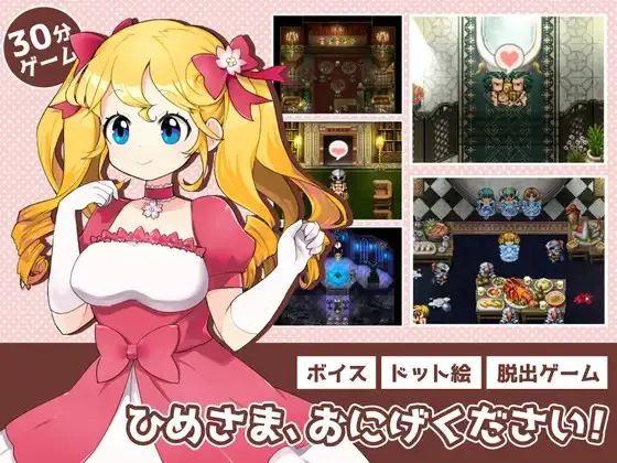 ひめさま、おにげください！