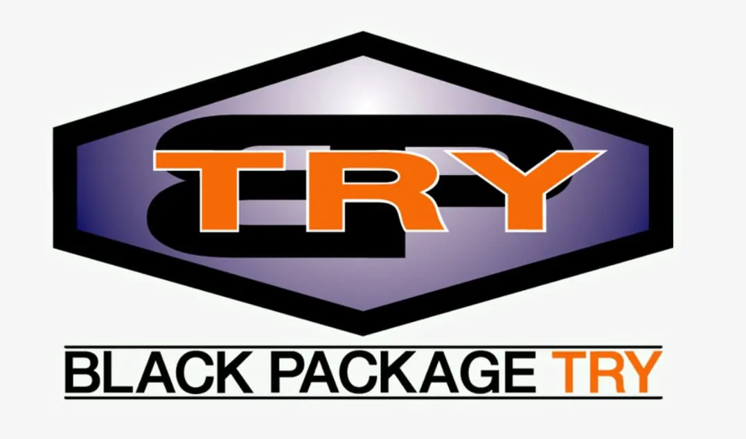BLACK PACKAGE TRY logo
