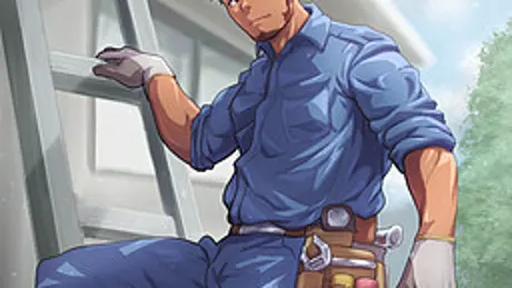 作業員のお兄さんをおさわりする話