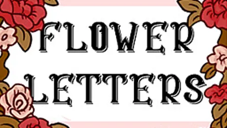 Flower letters