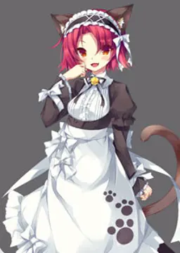 猫メイドA