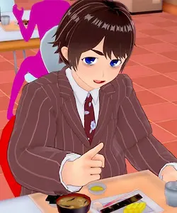 ストレスを感じている太った男