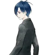 喪服の青年