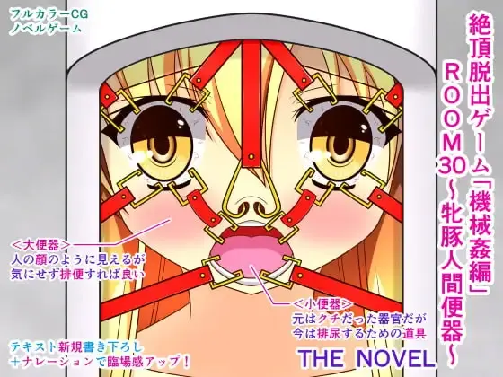 絶頂脱出ゲーム「機械姦編」ROOM30～牝豚人間便器～ THE NOVEL