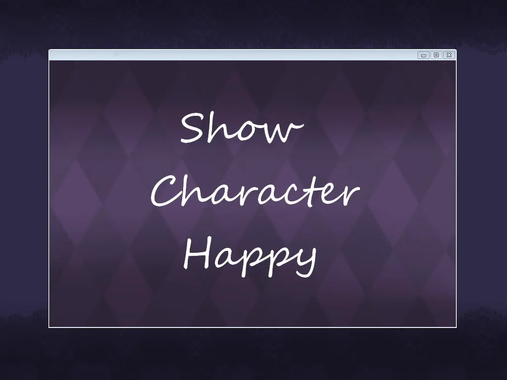 Show Character Happy