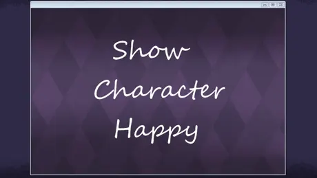 Show Character Happy