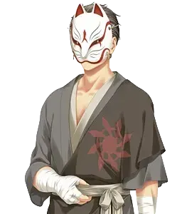 狐面の男