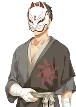 狐面の男