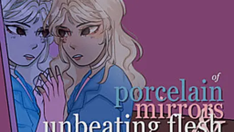 of porcelain, mirrors, and unbeating flesh