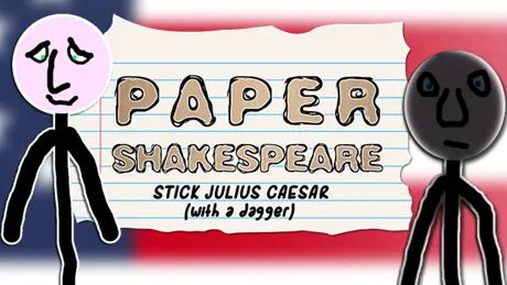 Paper Shakespeare: Stick Julius Caesar (with a dagger)
