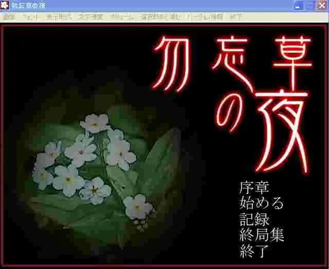 勿忘草の夜