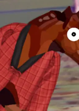 Horse in a coat