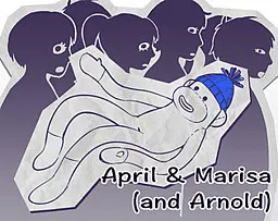 April & Marisa (and Arnold)