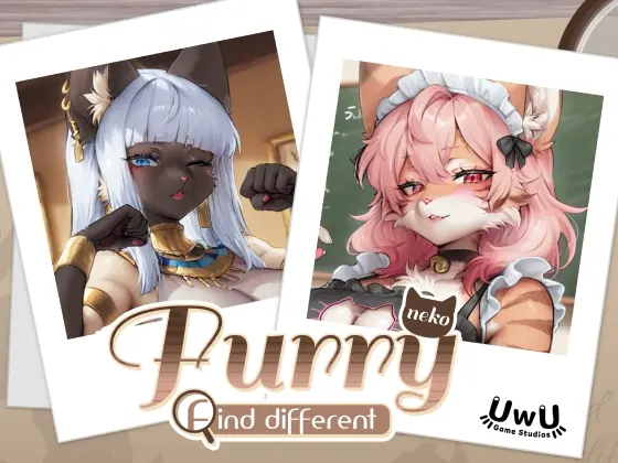 Furry neko –間違い捜し/Furry Cat–Find different/獸耳娘來找碴