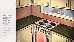 Don't forget to turn off the stove when you leave the house.