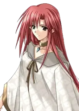 赤い髪の女性