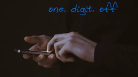 one. digit. off