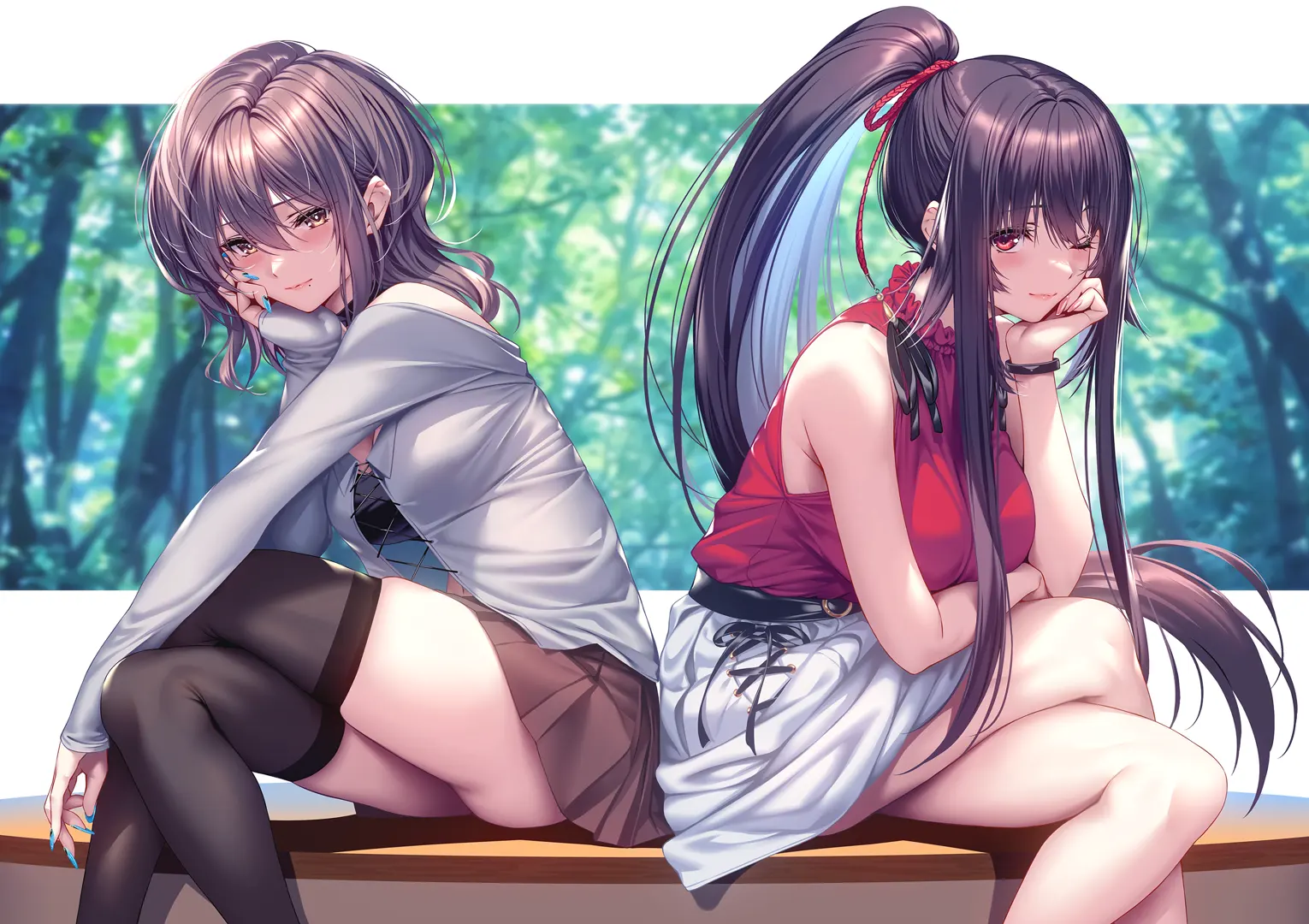 小河流水